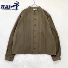 HAI SPORTING GEAR 長袖シャツ　ピンタック　カーキのサムネイル