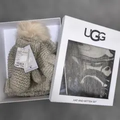 UGG ニット帽子とミトンセット