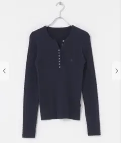 【お得‼️】SENSEOFPLACE シシュウヘンリーネックミニケーブルセーター