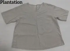 Plantation　半袖トップス　Tシャツ　ブラウス　コットン　リネン　麻のサムネイル