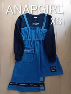 ANAPGIRL　アナップガール　XS 140　ワンピース　デニム　秋冬
