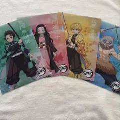 鬼滅の刃　竈門炭治郎　我妻善逸　嘴平伊之助クリアファイル　くら寿司