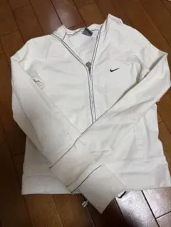 Nike ホワイト ジップアップジャージ
