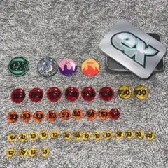 【対戦セット】ポケカ アクリルダメカン マーカー コイン 缶ケース まとめ売り