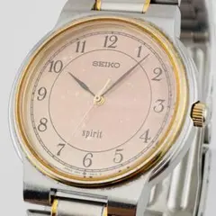 【電池交換済】 SEIKO spirit メンズ腕時計 純正ベルト　コンビ