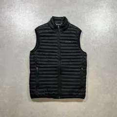 Eddie Bauer エディーバウアー ダウンベスト ジップアップ 黒 古着
