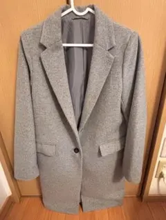GU ロングコート　グレー　Sサイズ