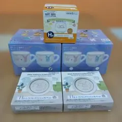 新品　ポケモン　蓋付きマグカップ　一番くじ　小皿　グラス　5点セット