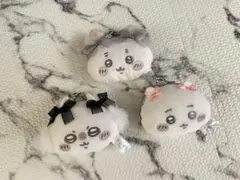 ちいかわ リボンシリーズ がま口ポーチ モモンガ 古本屋 3個セット