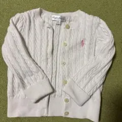 Ralph Lauren ホワイト カーディガン 12M