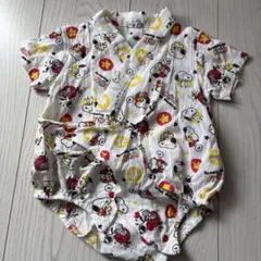 スヌーピー柄ロンパース 50-60cm 甚平