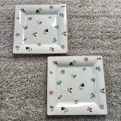 Villeroy & Boch スクエアプレート 2枚セット 花柄のサムネイル