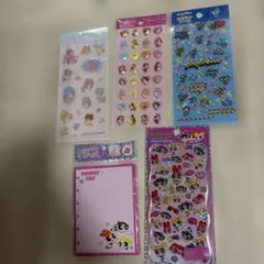 平成レトロ☆女の子 スイーツ キラキラシール メモ帳 フレークシール