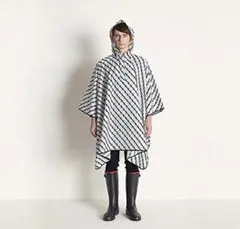 Danke 稲妻柄 フード付き ポンチョ