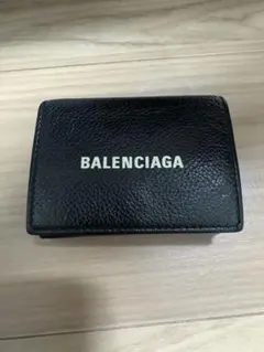 BALENCIAGA 601350 三つ折り財布 Bロゴ ネイビー 箱・袋付き - メルカリ