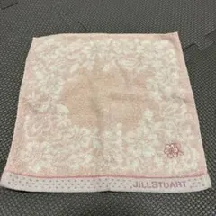 【まとめ売可】JILLSTUART ピンク 花柄 タオルハンカチ