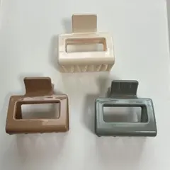 ANEMONE スクエアバンスクリップ　3点セット