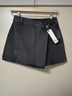 GU ブラックデニム ラップスカート 新品タグ付き