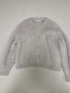 GU ファー風 長袖カーディガン グレー