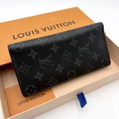 新型！美品✨ ルイヴィトン ポルトフォイユ・ブラザ 長財布 モノグラムエクリプス