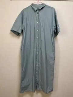 無印良品　半袖 シャツワンピース