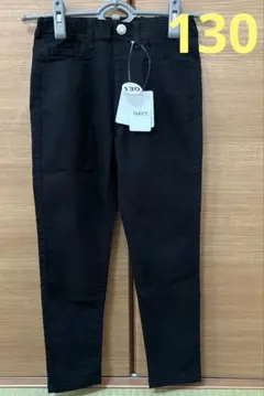 マックハウス　Navy スキニーパンツ 黒 130㎝のサムネイル