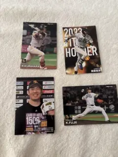 福岡ソフトバンクホークス プロ野球チップスカード 4枚セット