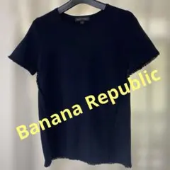 BANANA REPUBLIC 半袖フリンジTシャツ　ネイビーのサムネイル