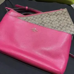 コーチ　coach　ピンク　ショルダーバッグ