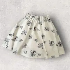 【AS KNOW AS】アズノウアズ スカート ウエストゴム 花柄 キレイめ