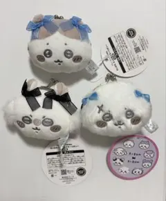 ちいかわ ミニがまぐち リボン 3点セット ハチワレ ラッコ モモンガ