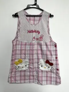 Hello Kitty チェック柄エプロン