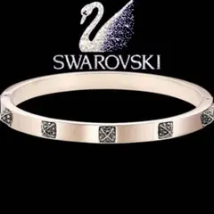 SWAROVSKI スワロフスキー バングル ブレスレット クリスタル　ゴールド