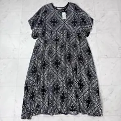新品タグ付✨HaTaKaKe×TSUHARU 袖切替ボリュームロングワンピース