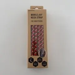 携帯ストラップ　スマホショルダーストラップ　赤