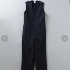 6(ROKU) ベロア Vネック オールインワン NAVY 38 - メルカリ
