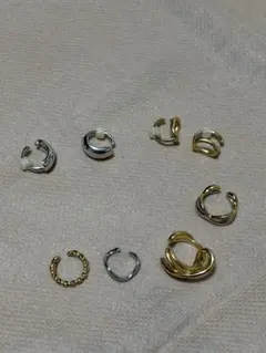 Jouete ジュエッテ 925 イヤーカフ 6点セット シルバー ゴールド