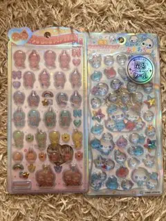 光るジュエルプチドロップ　あわわちゃん うるちゅる　モンチッチ　レインボー