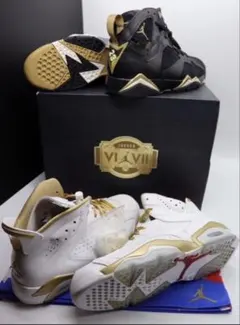 Nike Air Jordan 6/7 Golden Moments Pack