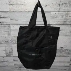 ARMANI EXCHANGE ブラック トートバッグ
