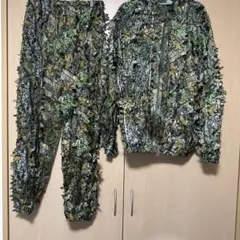 新品！サバゲー用ギリースーツ上下セット 迷彩メッシュ素材のサムネイル