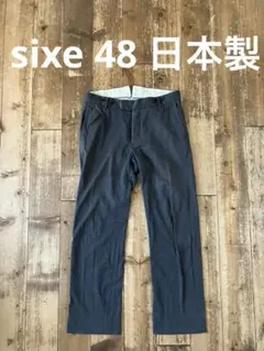 極美品】メーカーズシャツ鎌倉 鎌倉シャツ 春夏ウールスラックス 薄い