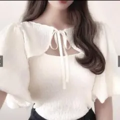 【新品未使用】GRL バルーンスリーブボレロ×カップ付きキャミソールアンサンブル