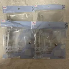 【匿名配送】4点　ダイソー 3穴バインダー クリアポケットタイプ B8サイズ