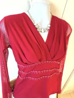 赤い社交ダンスウェア Create Sun