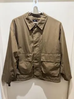 Uniqlo C コットンショートブルゾン　ブラウン