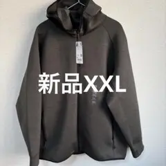 【新品】ユニクロ ウルトラストレッチドライスウェットフルジップパーカ XXL