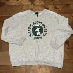 H&M relaxed fit PEANUTS スヌーピー XL トレーナー