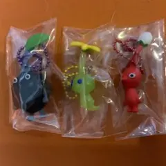 PIKMIN マスコット＆フルーツグミ2  3個セット ヒカリ　岩　赤