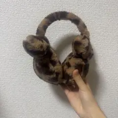 ヒョウ柄みみあて